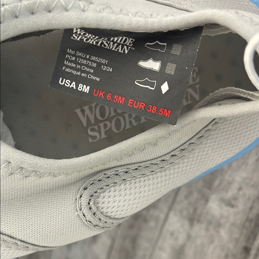 World Wide Sportsman Aqua Sox Slip-On Water Shoes for Women Size 8 Grey/Blue - Picture 4 of 6
